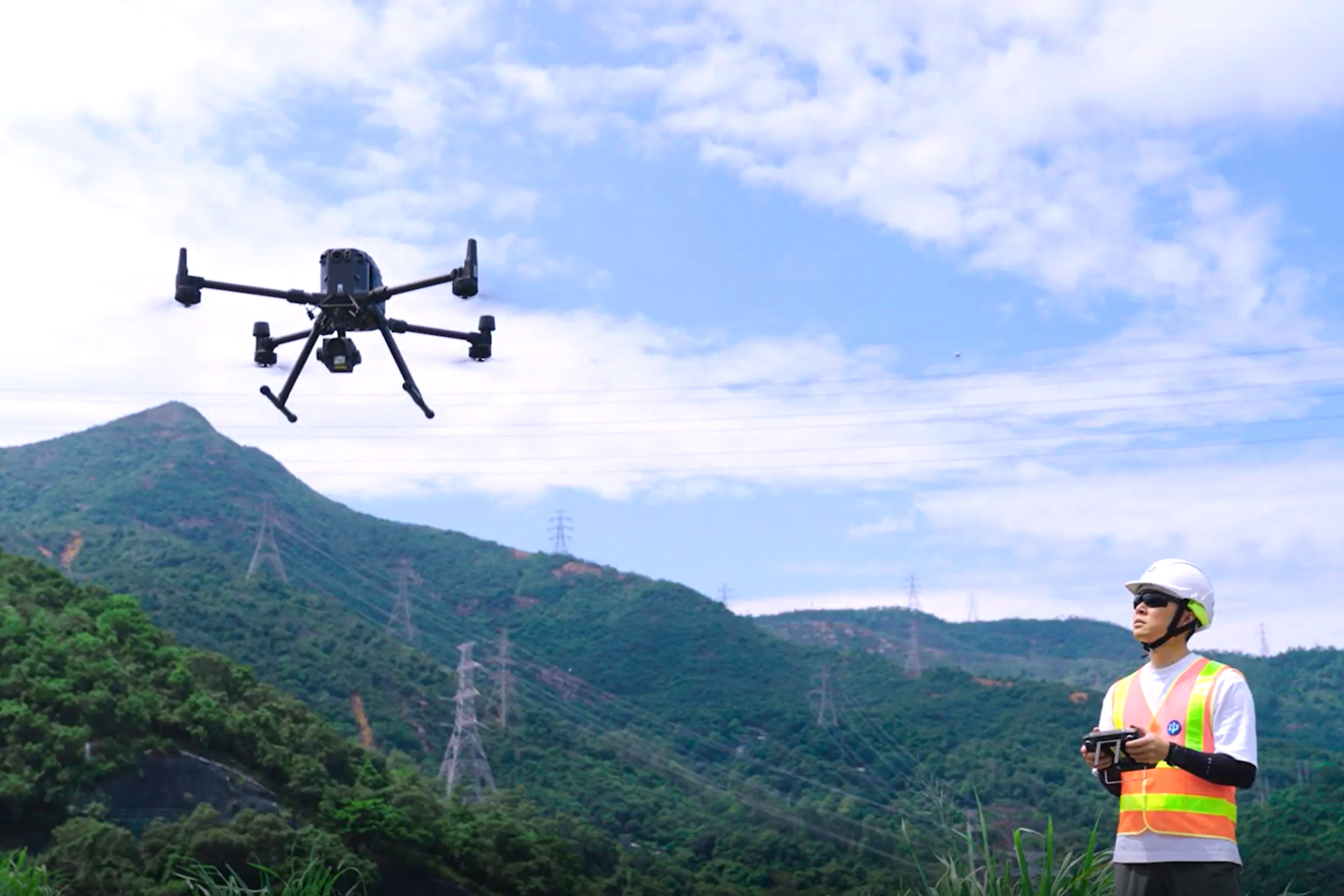 CLP Power uses “Beyond Visual Line of Sight” drone operations to inspect overhead lines and towers