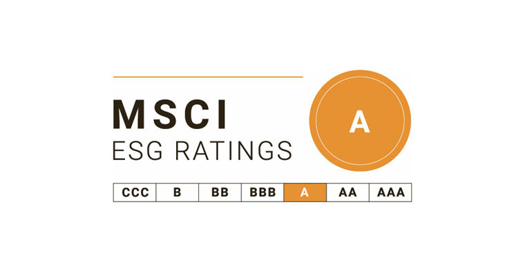 MSCI ESG 評級 2022：A
