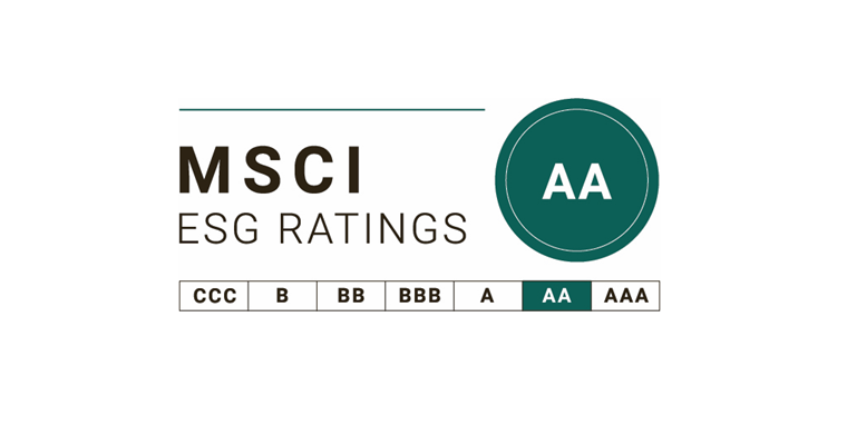 MSCI ESG 評級 2021：AA