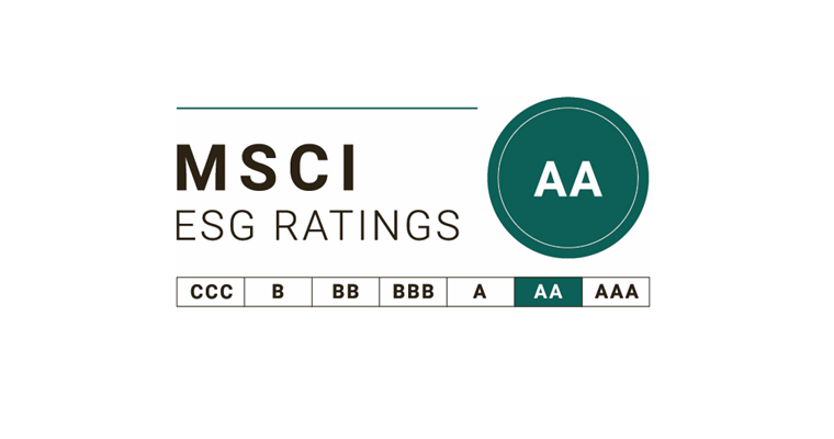 MSCI ESG 評級 2023：AA